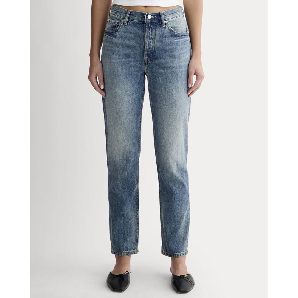 Everlane The '90s Cheeky Ankle Jean Women's Size 31 Organic Cotton Button Fly